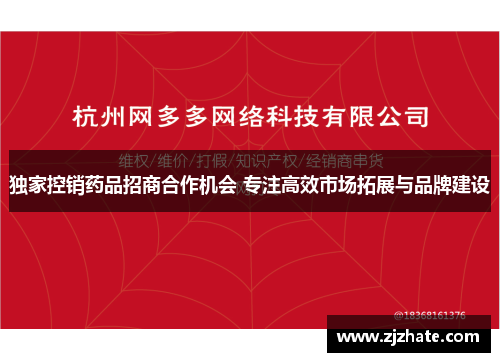 独家控销药品招商合作机会 专注高效市场拓展与品牌建设